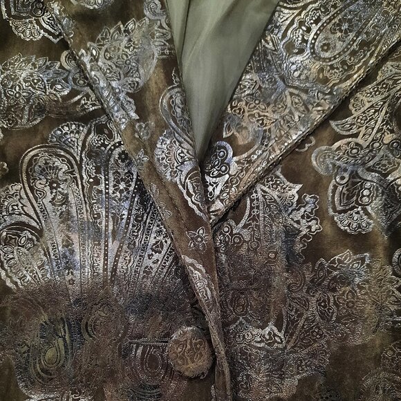 Vegan suede blazer jacket - Bamboo Traders brand - Picture 6 of 10